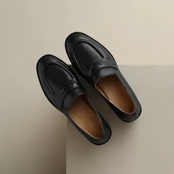 MKKHOU/ модная женская обувь, Новые высококачественные лоферы из натуральной кожи, легкая обувь для повседневных поездок на работу