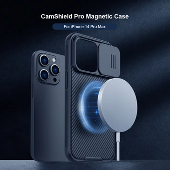 NILLKIN для iPhone14/14 Plus/14 Pro/14 Pro Max CamShield Pro Магнитный чехол для защиты объектива от скольжения и падения в виде ракушки