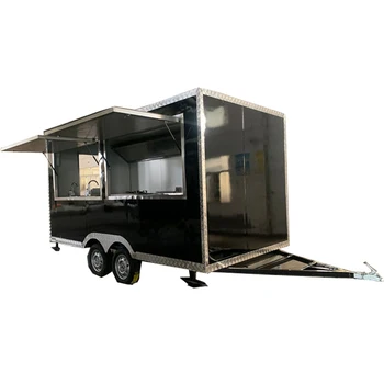 OEM Мобильный трейлер для уличной еды, грузовик для быстрого приготовления хот-догов с кухонным оборудованием для приготовления пищи, индивидуальный фургон для продажи мороженого в США