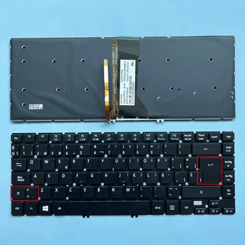 R7-571 Испанская клавиатура для Acer Aspire R7 R7-571G R7-571P R7-572 R7-572G R7-572P с подсветкой V5MM1 MS2317 NSK-R5ABC PK130YO1A14