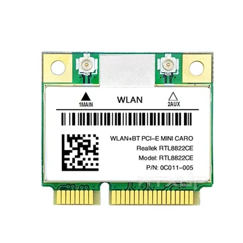 RTL8822CE 1200 Мбит / с, 2,4 Г / 5 ГГц, 802.11AC, Wi-Fi Карта, сеть, Мини PCIe, Bluetooth 5.0, Поддержка ноутбука / ПК Windows