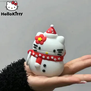 Sanrio Милый Снеговик Hello Kitty Для AirPods Новый Чехол 3-го поколения Kawaii Anime Беспроводной Bluetooth Для Airpods Pro 1 2 Чехол