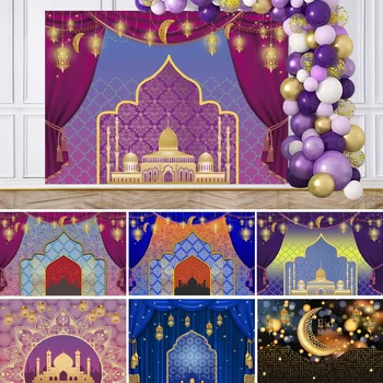 Seekpro Фон для фотосъемки, Декорации для вечеринки по случаю Дня рождения Аладдина, Баннер для Душа ребенка, стена с видом на Золотой дворец