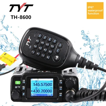 TYT TH-8600 IP67 Водонепроницаемый 25 Вт Двухдиапазонный УКВ/UHF Мини Мобильное Радио Автомобильный Радиолюбитель 2 М/70 см Трансивер Двухстороннее Радио