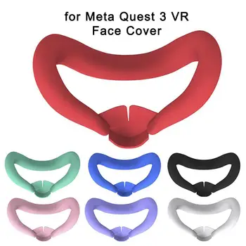 VR-Накладка Для лица Meta Quest 3 Силиконовая Маска Для глаз, Устойчивая К Поту И Пыли, Сменная Силиконовая Накладка Для Лица Quest 3 VR Accessoies