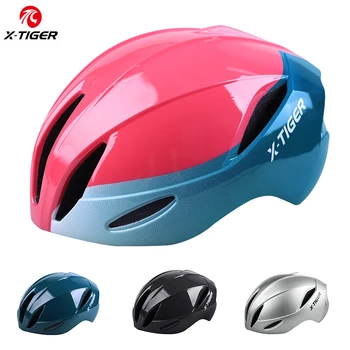 X-TIGER Взрослый Велосипедный Шлем Красный Синий Велосипедный Шлем Мужчины Спорт На Открытом Воздухе Велоспорт Casco Bicicleta Защитный Колпачок Регулируемый 58-61 см