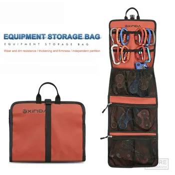 Xinda 320T Нейлоновая сумка, водонепроницаемая износостойкая оттяжка, карабин, инструмент, набор для скалолазания, сумка для хранения инструмента и снаряжения