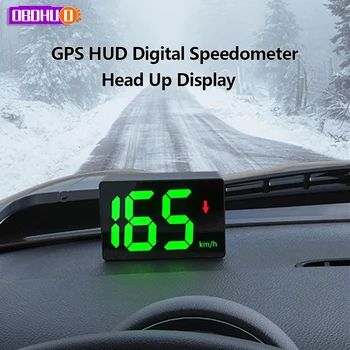 Y02 GPS HUD, умный цифровой спидометр, подходит для всех автомобилей, KMH, дисплей с крупным шрифтом, Подключи и играй Автомобильные аксессуары
