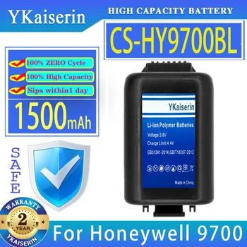 YKaiserin Аккумулятор CS-HY9700BL CSHY9700BL 1500 мАч Для Honeywell 9700 9700-BTEC 9700-BTEC-1 9700LP0003Q12E, Цифровой аккумулятор