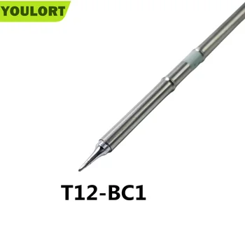 YOULORT T12-BC1 Сварочные инструменты наконечники для паяльника сварочные головки 72 Вт для FX9501 T12 Ручка 6s расплавленное олово