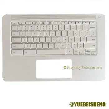 YUEBEISHENG New/org Для HP Chromebook 14 G5 TPN-Q204 Подставка для рук, верхняя крышка клавиатуры США, белый