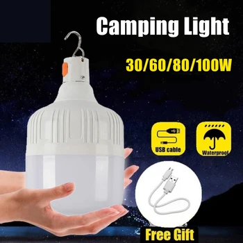Z50 mixxar 100W Camping Light USB Перезаряжаемая светодиодная лампа Аварийная лампа для освещения палаток, оборудования для кемпинга, портативных фонарей