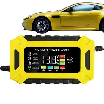 Автомобильное зарядное устройство 12V 6A для ремонта автомобильных аккумуляторов и десульфатора Auto Moto Fast Power Charger Автоматическое интеллектуальное зарядное устройство Автомобильные инструменты