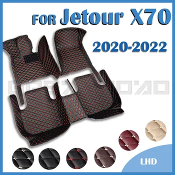 Автомобильные коврики для пятимест Jetour X70 2020 2021 2022, Автомобильные накладки для ног на заказ, Автомобильные Ковровые покрытия, Аксессуары для интерьера