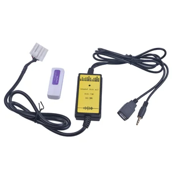Автомобильный USB-адаптер MP3 Аудиоинтерфейс SD AUX USB Кабель для передачи данных Для подключения виртуального CD-чейнджера для Mazda 3 6 Miata RX8 CX7