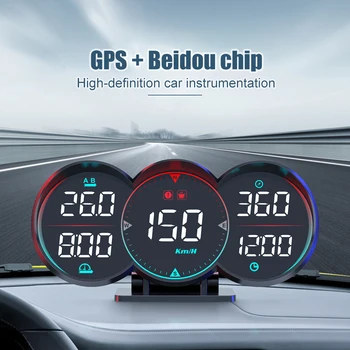 Автомобильный Головной Дисплей G17 GPS HUD С Питанием от USB, Цифровой Датчик КМ/ч, МИЛЬ/ч, Спидометр, Превышение Скорости, Усталость, Сигнализация Вождения, Автоаксессуары