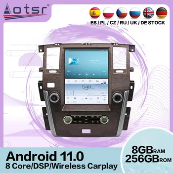 Автомобильный Радиоприемник Tesa-Screen Android 11 Для Nissan Patrol Y62 Infiniti QX56 QX80 2010 2011 2012-2022 Головное Устройство GPS-Рекордера