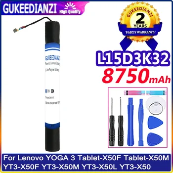 Аккумулятор GUKEEDIANZI L15D3K32 для планшета Lenovo YOGA Tab 3 10.1-X50F Tablet-X50M YT3-X50F YT3-X50M YT3-X50L YT3-X50 8750 мАч