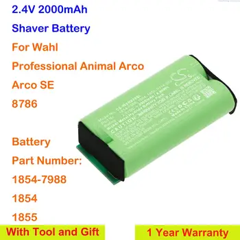 Аккумулятор для Бритвы Cameron Sino 2.4V 2000mAh 1854-7988 1854 1855 0114-300 для Wahl Professional Animal Arco, Arco SE, 8786 + Инструмент 