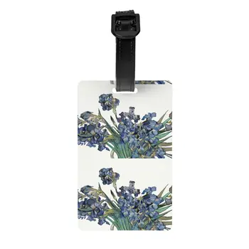 Багажная бирка Винсента Ван Гога Lrises для чемоданов, художественная роспись цветами, обложка для конфиденциальности, идентификационная этикетка