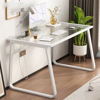 белые стоячие офисные столы для учебы, письменная стойка, современные роскошные угловые компьютерные столы, простая мебель для гостиной, HY