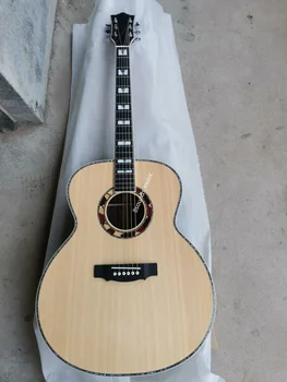 бесплатная доставка AAA лимитированная серия гитары на заказ для левшей, акустическая гитара Jumbo body с ушком левши на заказ guita