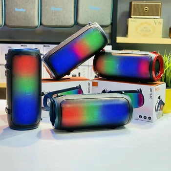 Беспроводной Динамик Bluetooth Портативный FM-Радио TWS Bass Музыкальный Плеер Открытый RGB Автомобильный Сабвуфер Высокой Громкости USB AUX TF Caixa De Som