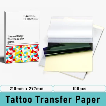 Бумага для татуировки A4 Термопереносная печать татуировки Бумага для печати татуировки Работает в принтере Phomemo M08F-A4 P831 Printer