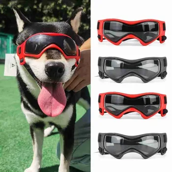 Ветрозащитные солнцезащитные очки для домашних животных, Черные Прозрачные Водонепроницаемые Мотоциклетные очки, Легкая защита для защиты глаз собак мелких пород