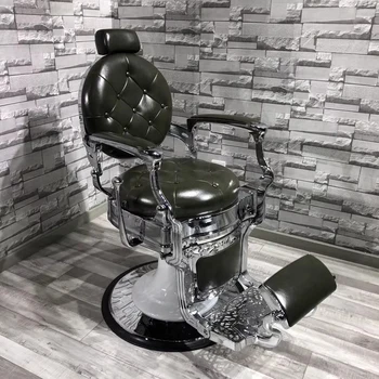 Винтажное профессиональное салонное кресло для ухода за роскошным вращающимся косметическим стулом для парикмахера Barber Taburete Furniture Salon LJ50BC