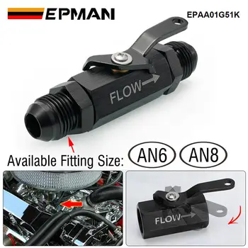 Встроенный запорный клапан EPMAN Aluminium AN6 / AN8 С переключателем подачи топлива С тросовым рычагом для подачи мазута EPAA01G51K