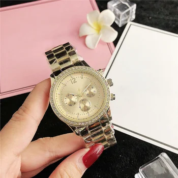 Высококачественные Классические Модные кварцевые женские часы из нержавеющей стали, женские роскошные часы с бриллиантами Reloj De Señoras 2023