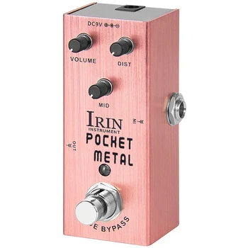 Гитарный эффектор IRIN Карманный Металлический Эффектор для электрогитары Chorus Professional Single Block Effector 9.2X4.6X4.3Cm