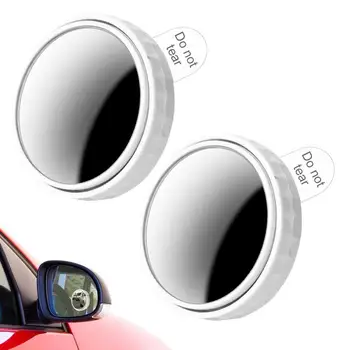 Глухое Автомобильное зеркало на присоске, Маленькое Круглое Выпуклое зеркало, Широкоугольное Выпуклое зеркало 360, Регулируемое Вспомогательное Автоматическое зеркало заднего вида
