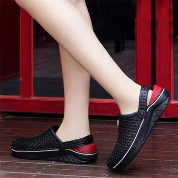 Двухцветные темные женские сандалии Лето 2023 г. Удобная Летняя обувь Тапочки для посетителей, спортивные кроссовки, специальные предложения супер бренда