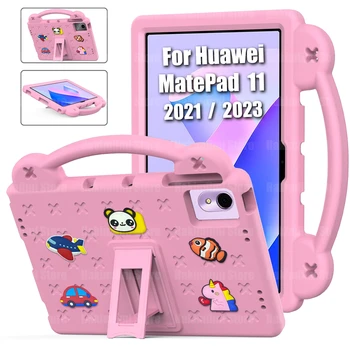 Детский чехол для Huawei Mate Pad 11 2021 (10,95 дюйма) Переносной противоударный чехол-подставка с защитой от падения для MatePad 11 2023 11 