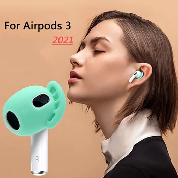 Для Airpods 3 2021 Чехол для наушников, силиконовые ушные наконечники, ушной крючок, крышка для Apple Airpods 3, аксессуары для беспроводных наушников