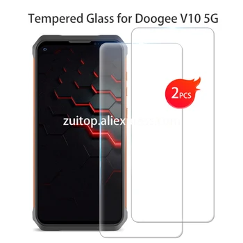 Для Doogee V10 Защитное закаленное стекло для Doogee V10 с диагональю экрана 6,39 дюйма, защитная пленка для смартфона