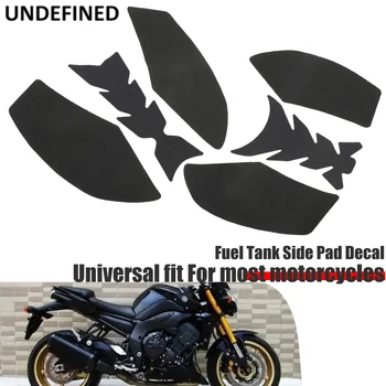 Для Honda Harley BMW Yamaha YZ Moto Наклейки Топливный бак Тяговая накладка боковой газ Коленный захват протектор Наклейка Наклейка Черный мотоцикл