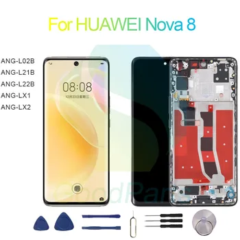 для HUAWEI Nova 8 ЖК-экран + Сенсорный Дигитайзер Дисплей 2340*1080 ANG-L02B/21B/22B, ANG-LX1/2 Nova 8 ЖК-дисплей