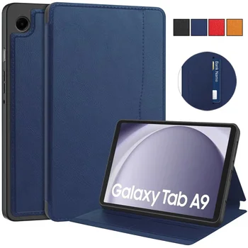 Для Samsung Galaxy Tab A9 Case 2023 Деловой чехол-бумажник из искусственной кожи с подставкой Для планшета Funda Galaxy Tab A9 8,7 SM-X110 X115 Case