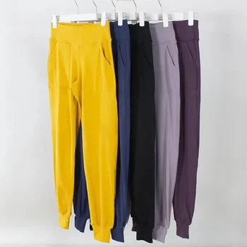 Женские брюки для бега трусцой с эластичной талией Lulu Relaxed High-Rise Jogger, предназначенные для повседневных занятий фитнесом и йогой в движении, с карманами
