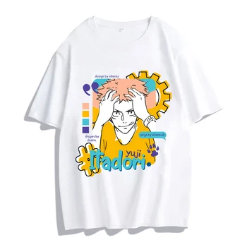 Женские повседневные футболки с забавным японским аниме и графическим принтом в стиле харадзюку, летняя уличная одежда в стиле хип-хоп, топы с короткими рукавами, унисекс