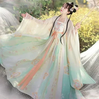 Женское традиционное платье Hanfu, древнекитайский комплект Hanfu для косплея, винтажное праздничное платье Hanfu