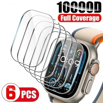 Защитная пленка для экрана Apple Watch Ultra 2 9 8 7 SE 6 5 4 Полная Защитная пленка для Apple Watch 49 мм 45 ММ 41 мм 44 Мм 40 ММ Пленка Фольга