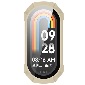 Защитный чехол для экрана Mi-Band 8 Scratchresist Shock Frame С Полным покрытием Smartwatch, Цельный Бампер-Оболочка