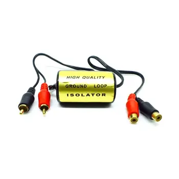 Звуковой шумовой фильтр RCA, глушитель контура заземления, изолятор для автомобильной и домашней стереосистемы