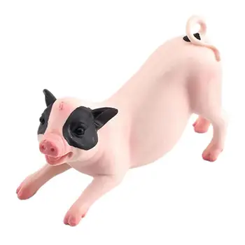 Игрушка-фигурка свиньи, реалистичная модель фермерской свиньи, игрушка-фигурка, безопасные и изысканные Реалистичные фигурки свиней для раннего образования и