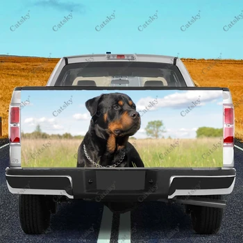 Изготовленный на Заказ Дизайн Животного Собаки Хвост Автомобиля Багажник Защищает Vinly Оберточная Наклейка Наклейка Для Украшения Капота Автомобиля Наклейка для Внедорожника Внедорожный Пикап