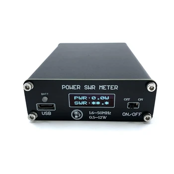 Измеритель мощности КСВ 0,5-12 Вт 1,6-50 МГц Коротковолновый PWR КСВ-измеритель для радио QRP USDX MCHF SDR